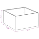 Garden Planter 2 pcs Anthracite 100 x 100 x 40 cm 8005125