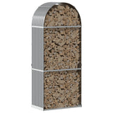 Log Holder Light Grey 80x45x190 cm Galvanised Steel 364550