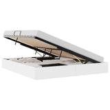 Storage Bed with Mattress Pure White 180 x 200 cm Faux leather 3369958