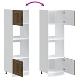 Oven Cabinets 2 pcs Lucca Brown Oak Engineered Wood 3315048