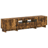 5 Piece LED TV Cabinet Smoked Oak Engineered Wood 3416423