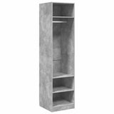 800238 Wardrobe Concrete Grey 50x50x200 cm Engineered Wood
