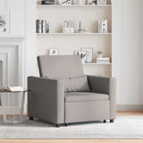 Pull out Sofa Bed Single Taupe 90 x 165 x 87 cm Fabric 42002690