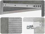 Wall-Mounted Side Table Concrete Grey 87.5 x 34.5 x 17 cm 898668