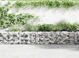 Gabion Wall with Covers Galvanised Steel 600x50x50 cm 143581