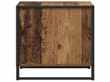 Bedside Table 2 pcs Old Wood 50 x 39.5 x 50 cm Engineered Wood 886675