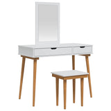 Dressing Table Set FAUSKE 3 pcs White 100 x 50 x 143 cm 3438589