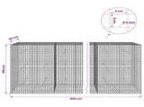 Gabion with 5 mm Wire and 5x5 cm Mesh 800x50x150 cm 3464290