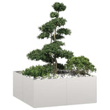 Planter 100x100x40 cm Stainless Steel 860819