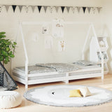 Kids Bed Frame White 90x200 cm Solid Wood Pine 834484