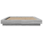 Bed Frame without Mattress Grey Sonoma 140x200 cm 3281194