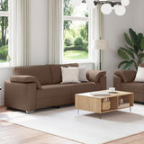 Sofa Set 2 pcs Brown 219 x 77 x 82 cm Fabric 3324744