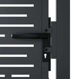 Garden Gate Anthracite 100x125 cm Steel Square Design 153192