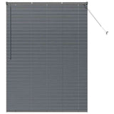 Venetian Blinds Manual Dark Grey 175 x 135 cm Aluminium 42006079