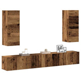 4 Piece TV Cabinet Set Wall-mounted Old Wood Engineered Wood 3329017