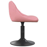 Bar Stool Geometric Pink 46 x 44 x cm Faux leather 335321