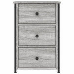 ZNTS Bedside Cabinet Grey Sonoma 40x36x60 cm Engineered Wood 825999