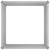 Raised Garden Bed 100x100x77 cm Galvanised Steel Grey 42407