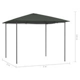 Gazebo 3x3x2.6 m Anthracite 160 g/m 313610