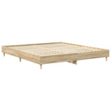 Bed Frame Sonoma Oak Engineered wood, Solid pinewood, Plywood 3329023