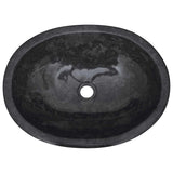 Sink Black 53x40x15 cm Marble 149172