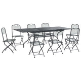 Garden Dining Set 9 pcs Anthracite 212 x 90 x 76 cm 3429147