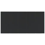 9 Piece Garden Dining Set Black Poly Rattan 3157900