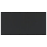 9 Piece Garden Dining Set Black Poly Rattan 3157900