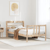 Bed Frame with Headboard without Mattress 90x190 cm Single 3306696