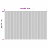 Room Divider Bamboo Grey Width 250 cm Height 165 cm 244611