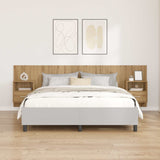 Headboard With Cabinet 3 pcs Artisan Oak Engineered Wood 3415902
