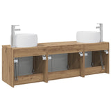 Bathroom Cabinet Set 3 pcs Artisan Oak 49.5 x 44.5 x 66 cm 3405716