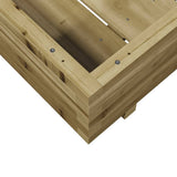 Garden Planter 80x80x26.5 cm Impregnated Wood Pine 847312