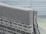 2 Seater Rattan Wicker Chaise Lounge Sofa Set Bistro Conversation Furniture with Cushion for T3398P314742