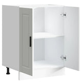 Kitchen Base Cabinet Porto White Engineered Wood 853917