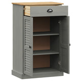 Shoe Cabinet VIGO Grey 60x35x96 cm Solid Wood Pine 353168