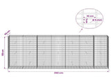 Gabion with 5 mm Wire and 5x10 cm Mesh 350x50x150 cm 3464761