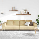 Fabric Sofa with Cushion Grey Green 208 cm Corduroy fabric 3335104