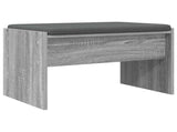 Hall Bench with Cushion Grey Sonoma 63 x 38 x 40 cm 891549