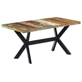 Dining Table 160x80x75 cm Solid Reclaimed Wood 247435