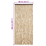 Insect Curtain Beige 90x200 cm Chenille 315136