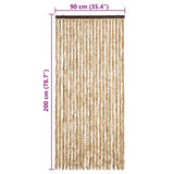 Insect Curtain Beige 90x200 cm Chenille 315136
