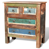 Reclaimed Cabinet Solid Wood with 4 Drawers 241136
