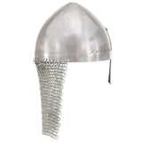 Knight Helmet Antique Replica LARP Silver Steel 286211