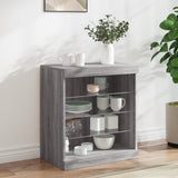Sideboard with LED Lights Grey Sonoma 60.5x37x67 cm 836698