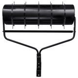 Garden Lawn Roller Pull with Aerator Clamps Black 63 L Iron 3308005