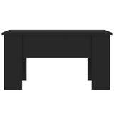 Coffee Table Black 79x49x41 cm Engineered Wood 809693