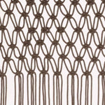 ZNTS Macrame Curtain Taupe 140x240 cm Cotton 323979