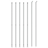 Chain Link Fence with Flange Silver 1.4x10 m 154035