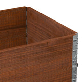 Garden Planter Brown 80x60 cm Solid Wood Pine 3295842